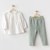 Kız Bebek Takım 2'li Set Velvet Cute Bear Friends AC25134 thumbnail 2