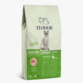 Teodor Sterilised Kısırlaştırılmış Yetişkin Kedi Maması Somonlu 15 kg - 1
