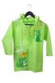 Hayvan Figürlü Kapüşonlu Çocuk Yağmurluk - Unisex Çocuk Yağmurluğu Rüzgarlık - 12