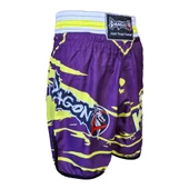 DragonDo KB246 Kick Boks Şortu Kick Boxing Antrenman Şortu Dijital Baskılı Neon Şort - 4