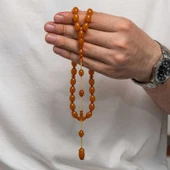 Sıkma Kehribar Tesbih - 1