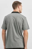 Siyah Kısa Kol Kendinden Desenli Jakarlı Polo Yaka Classic Comfort Fit Tişört 1011240190 - 6
