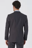 Açık Antrasit Kırlangıç Yaka Astarlı 6 Drop Comfort Fit Rahat Kesim Klasik Takım 1001230153 thumbnail 7