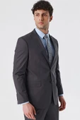 Açık Antrasit Kırlangıç Yaka Astarlı 6 Drop Comfort Fit Rahat Kesim Klasik Takım 1001230153 thumbnail 5