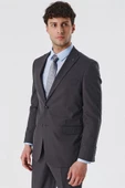 Açık Antrasit Kırlangıç Yaka Astarlı 6 Drop Comfort Fit Rahat Kesim Klasik Takım 1001230153 thumbnail 4