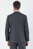 Koyu Antrasit Mono Yaka Likralı 6 Drop Comfort Fit Klasik Takım Elbise 1001235152 - 7