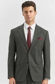 Siyah Kendinden Mono Yaka 2 Düğme 4 Drop Comfort Fit Classic Takım Elbise 1001240181 - 4