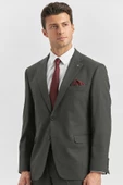 Siyah Kendinden Mono Yaka 2 Düğme 4 Drop Comfort Fit Classic Takım Elbise 1001240181 - 3