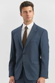 Lacivert Kendinden Mono Yaka 2 Düğme 4 Drop Comfort Fit Classic Takım Elbise 1001240181 thumbnail 2
