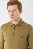 Bal Örme Polo Yaka Klasik Slim Fit Dar Kesim Triko 1012235269 - 6