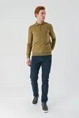 Bal Örme Polo Yaka Klasik Slim Fit Dar Kesim Triko 1012235269 - 2
