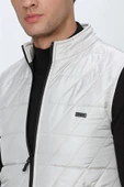 Taş Rengi Dik Yaka Kapitone Casual Şişme Yelek 1009225153 - 6