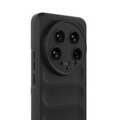 Xiaomi Mi 14 Ultra Kılıf Esnek TPU Oyuklu Arka Yüzey Tasarımlı Redclick Etnik Silikon Kapak thumbnail 5