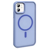 Apple iPhone 11 Kılıf Magsafe Şarj Özellikli Mat Arka Yüzey Redclick Sio Kapak thumbnail 2