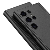 Galaxy S24 Ultra Kılıf Kamera Korumalı Suni Deri Tasarım Redclick Droga Standlı Kartlıklı Kapaklı Kılıf thumbnail 2