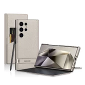 Galaxy S24 Ultra Kılıf Kamera Korumalı Suni Deri Tasarım Redclick Droga Standlı Kartlıklı Kapaklı Kılıf thumbnail 1