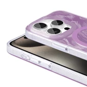Apple iPhone 15 Pro Max Kılıf Magsafe Şarj Özellikli Fırça Boya Desenli Redclick Palet Kapak - 6