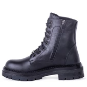Pierre Cardin 54061 Kadın Hakiki Deri Fermuarlı Bağcıklı Bot - 4