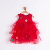 NK-73603 Çam Ağacı Yılbaşı Elbisesi - 5