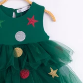 NK-73603 Çam Ağacı Yılbaşı Elbisesi - 12