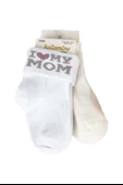 Kız Bebek Annemi Seviyorum 2'Li Soket Çorap thumbnail 1