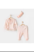 Andywawa Chic Girl 3'lü Kız Bebek Zıbın Takımı thumbnail 4