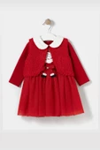 NAME BABY Kids Kız Bebek Yelekli Yılbaşı Elbisesi - 3