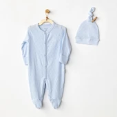 Bebek Tulum Takım Romper Hat Set Jacquard Basic AC24708 thumbnail 6