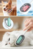 BUFFER® Su Hazneli Kedi ve Köpek Tüyü Toplamama Fırçası Su Hazneli Pet Tarağı - 7