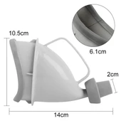 BUFFER® Unisex Taşınabilir Hijjenik Seyahat Tuvalet Aparatı Seyahat Tuvalet Hunisi - 3