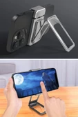 BUFFER®  360 derece Dönen Tüm Telefon Tipleri İle Uyumlu Metal Telefon Standı Braket - 9