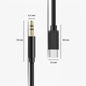 BUFFER®  Type C Android ve  35 mm Kulaklık Girişli Ses Dönüştürücü Aux  Kablo - 7