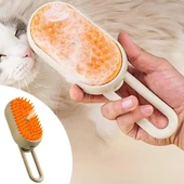 BUFFER®  Saplı Su Püskürtmeli Kedi Köpek Fırçası Masaj Etkili Tüy Toplama Tarağı - 1