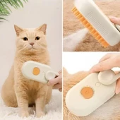 BUFFER®  Saplı Su Püskürtmeli Kedi Köpek Fırçası Masaj Etkili Tüy Toplama Tarağı - 3