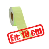 Fotolümen Gece Parlayan En 10 cm Reflektörlü 10 Mt İkaz Yeşil Fosforlu Reflektif Düz Şerit Bant - 3