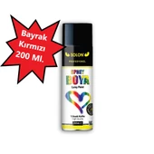 2 Adet Bayrak Kırmızı Sprey Boya 200 ml. - 2