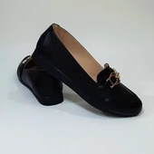 Fiyra sdf612 Tokalı Fiyonk Siyah Kaymaz Bayan Babet - 6