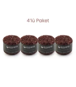 Galaxy 4'lü Simli Pullu Örgü İpi Seti Amigurumi Süsleme İpi Çanta İpi Kombin İpi - 4