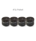 Galaxy 4'lü Simli Pullu Örgü İpi Seti Amigurumi Süsleme İpi Çanta İpi Kombin İpi - 3