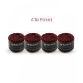 Galaxy 4'lü Simli Pullu Örgü İpi Seti Amigurumi Süsleme İpi Çanta İpi Kombin İpi - 1