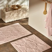 Karaca Home Katy 2 Parça Banyo Paspası Pudra - 1