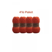 Rocco 100g Cotton 4'lü set, punch için ideal örgü ipi, pamuklu amigurumi ipi, el işi malzemesi - 1