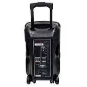 ElectroMaster 38cm Portatif Taşınabilir Mikrofonlu Amfili Seyyar Ses Sistemi+ Karaoke - 3