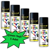 5 Adet Çimen Yeşil Sprey Boya 200 ml - 1
