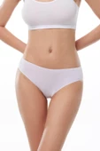 Malabadi 187 2'Li Paket Kadın Modal Ara Bel Dar Kalıp İz Yapmayan Slip & Külot thumbnail 7