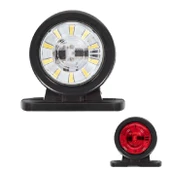 Mini Düz Lamba Döner 70Mm 12V-24V Beyaz - Kırmızı - FR1136-WR - 1