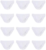 12 Adet Erkek % 100 Pamuk Önyıldız Kom Slip - 6