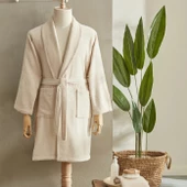 Karaca Home Andy %100 Pamuk Bornoz Seti S/M Bej - 1