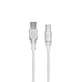 S-link SL-U2003 Usb2.0 3m Şeffaf Yazıcı Kablo Şeffaf Yazıcı Kablo - 1