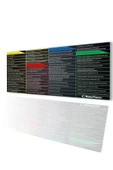SonicTouch UltraGrand Windows Klavye Kısayol Tuşları Tablosu Referans Kılavuzu Xxl Klavye Mouse Pad 40x90Cm - 1